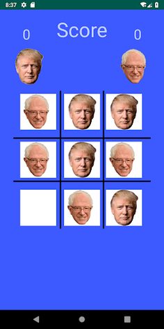 Tic Tac Toe : Trump vs Sanders - Screenshot 4