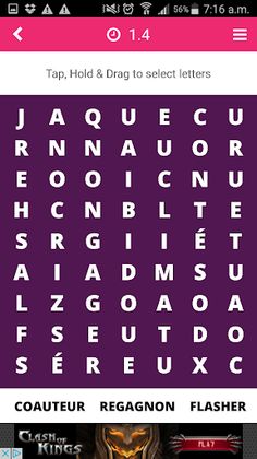 Learn French Word Search Game - Screenshot 4