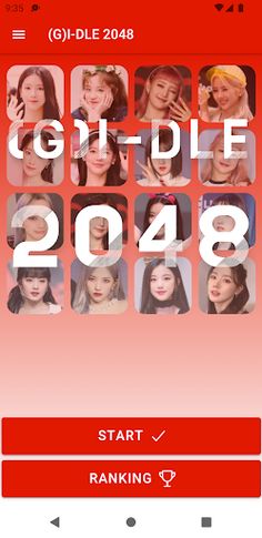 (G)I-DLE 2048 Game - Screenshot 1