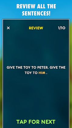 Pronouns Grammar Test - Screenshot 4