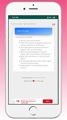 Truth or Dare - Spinner Wheel - Screenshot 4