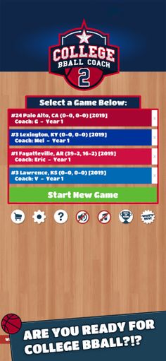 College Bball Coach 2 - Screenshot 1