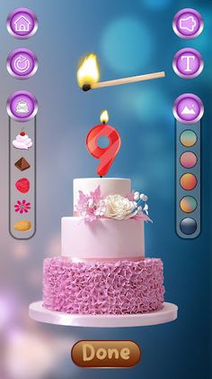 Happy Birthday DIY Cake Maker - Screenshot 2
