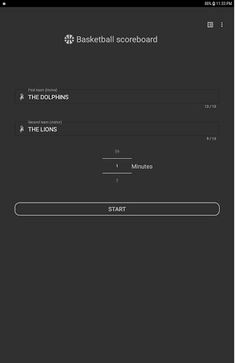 Basketball scoreboard - Screenshot 3