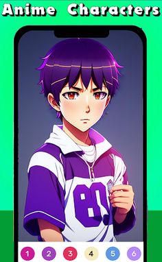 Anime Color by Number Paint - Screenshot 4