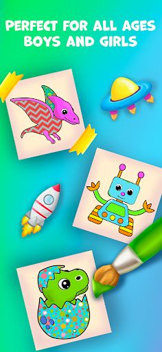 Baby coloring book for kids 2+ - Screenshot 2