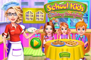 School kids cooking breakfast - Screenshot 1
