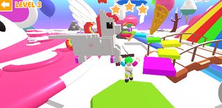 Obby Unicorn Parkour Rainbow - Screenshot 2