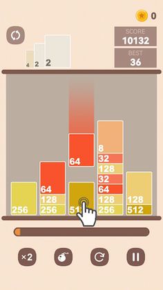 Magic dropping numbers 2048 - Screenshot 1