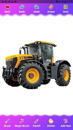 tractor coloring game - Screenshot 3