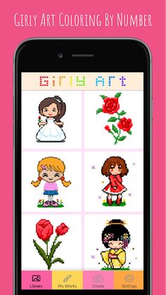 Girly Art Coloring By Number - Screenshot 4