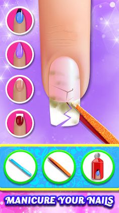 Nail Art Acrylic: Salon Games - Screenshot 2