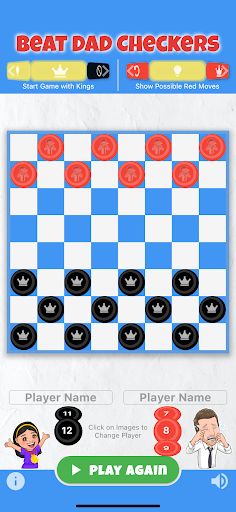 Beat Dad Checkers - Screenshot 2
