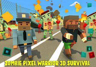 Zombie Pixel Warrior 3D- The L - Screenshot 3