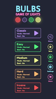 Bulbs - A game of lights - Screenshot 2