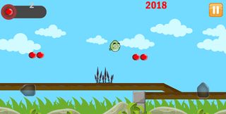 Rolling Bird - Green bird jump - Screenshot 3