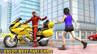 Superhero Bike Taxi Bike Games - Screenshot 1