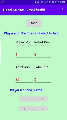Hand Cricket Simplified!!! - Screenshot 4