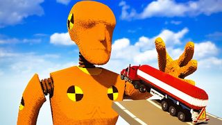 Blocky 3D Car Demolition Derby - Screenshot 1