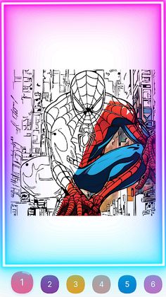 Super Hero : Color by number - Screenshot 3