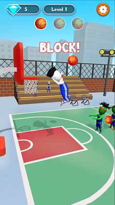 Basketball Block - sports game - Screenshot 2
