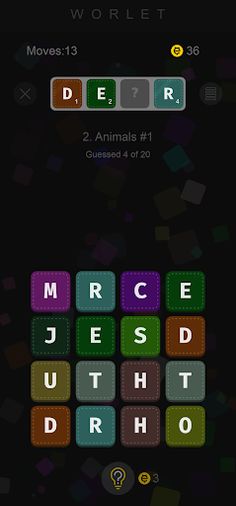 Merge blocks word guess puzzle - Screenshot 2