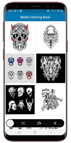 Skulls Coloring Book - Screenshot 2