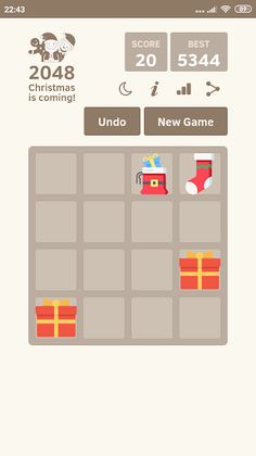 2048 Christmas - Puzzle Game - Screenshot 1