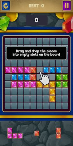 Jewels blocks puzzle ai - Screenshot 4