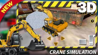 Excavator Road Builder - Crane - Screenshot 1