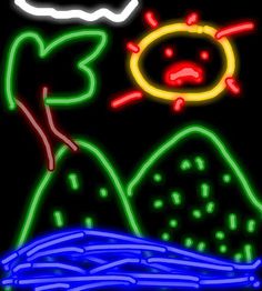 Neon Doodle Drawing Book - Screenshot 4