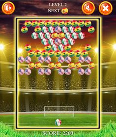 Super Soccer Bubble Shooter - Screenshot 1