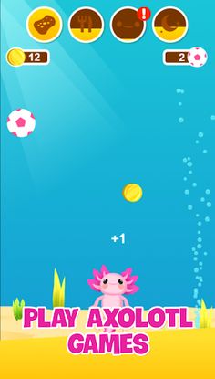 Axolotl Virtual Pet cute game - Screenshot 3