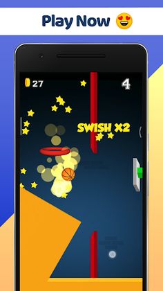 Flappy Basketball – Flick Tap - Screenshot 1