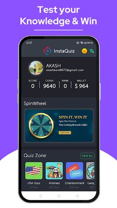 InstaQuiz: Play & Earn Rewards - Screenshot 2
