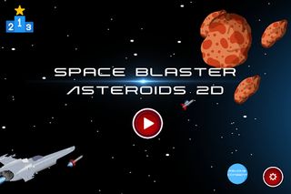 Space Blaster Asteroid 2D - Screenshot 1