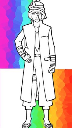 Boruto Coloring Book Anime - Screenshot 3