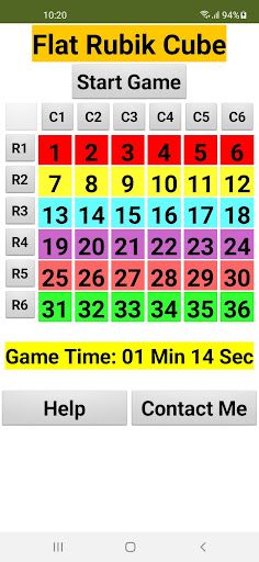 Flat Rubik Cube - Screenshot 1