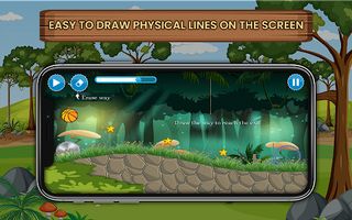 Physics Ball - Draw Line - Screenshot 1