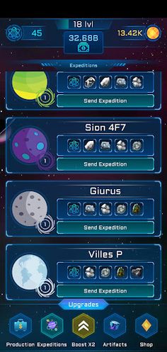 Idle Galaxy Magnat - Screenshot 2