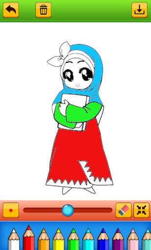 Buku mewarnai muslim kaligrafi - Screenshot 3