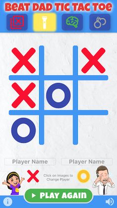 Beat Dad Tic Tac Toe for Kids - Screenshot 2