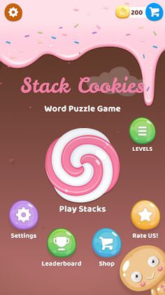 Stack Cookies Word Puzzle Game - Screenshot 3