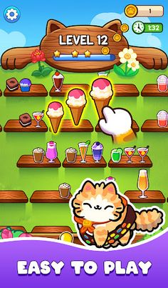 Cat & Fruit: Triple Match 2D - Screenshot 1