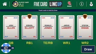 Five Card Lineup - Screenshot 1