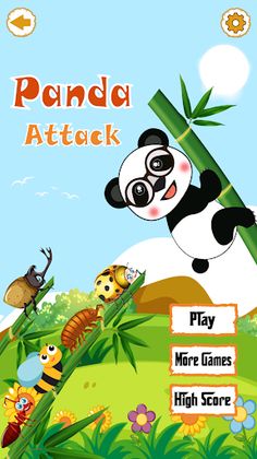 Panda Attack: Slide & Throw - Screenshot 1
