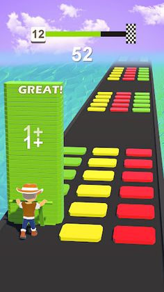 Stack Color Cube - Blocks Run - Screenshot 1