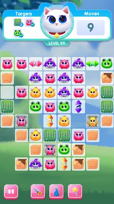 Kitty Jewel Story - Match 3 - Screenshot 1