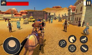 West Town Sheriff Horse Game - Screenshot 1
