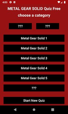 Metal Gear Solid Quiz Free - Screenshot 2